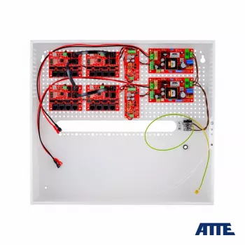 Set de fuente de alimentación tampón para 17 cámaras IP Switch PoE 17P+1UP ATTE IPUPS-17-11-H