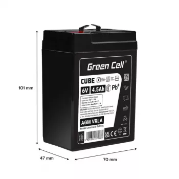 Batería AGM VRLA 6V 4,5Ah IP54