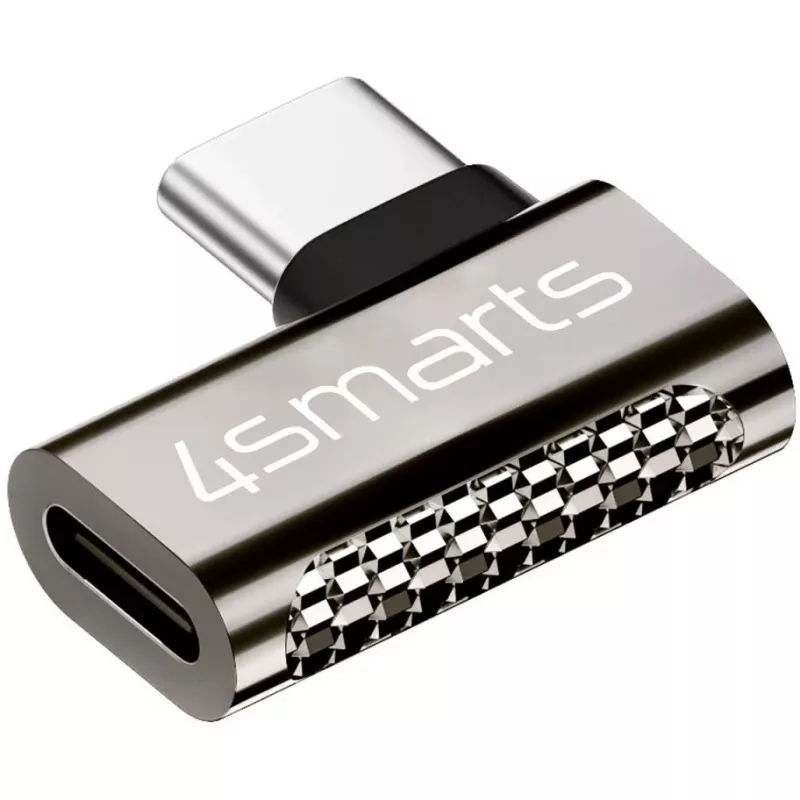 Adaptador de cable 4smarts 540464 USB-C a USB-C plateado