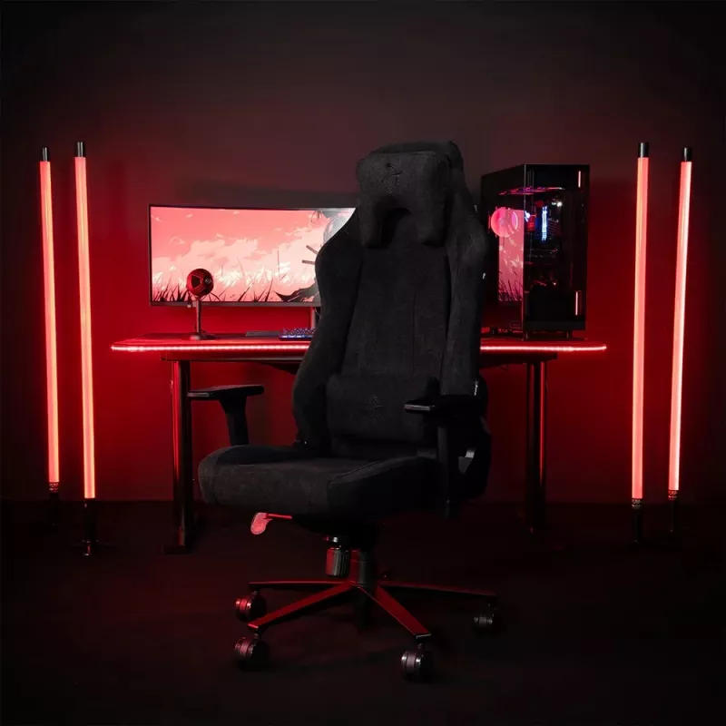 Arozzi Tejido suave/Metal/Aluminio | Silla gaming | Vernazza Soft Fabric | Pure Black