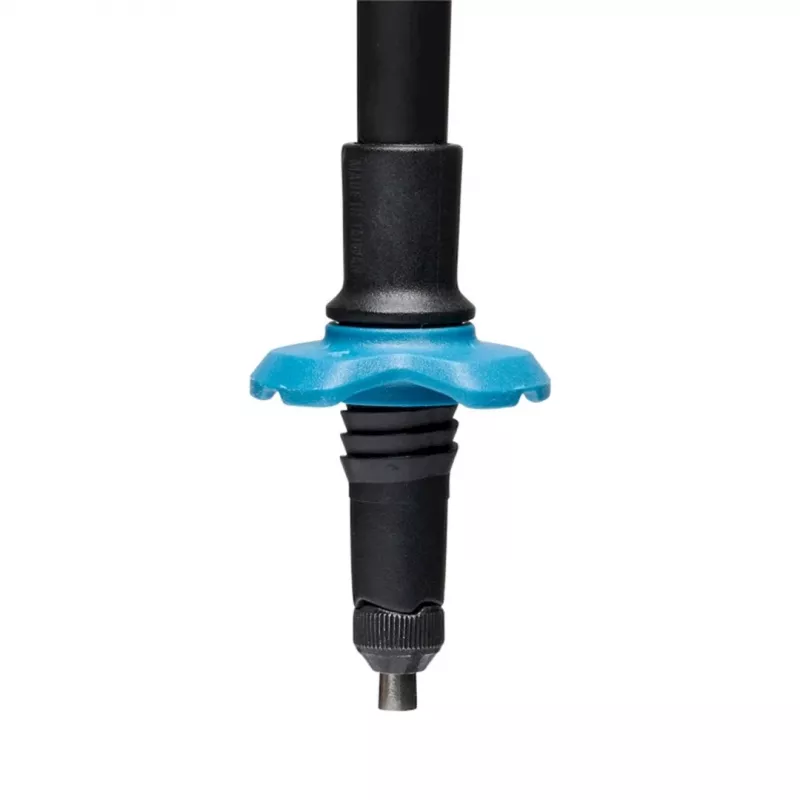 Black Diamond Distance Carbon FLZ bastones de trekking, plegables, 125-140 cm, 308 g, 1 par, antracita/azul