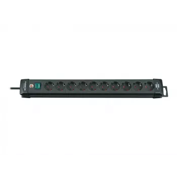 Brennenstuhl 1951100100 Regleta de enchufes 3 m 10 tomas interior negro