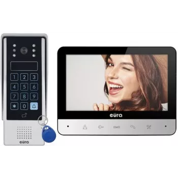 Portero automático con vídeo Eura VDP-77A3 con pantalla en color de 7