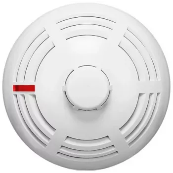 Detector de humo SATEL ASD-200, inalámbrico, montaje en superficie, pila 3V, Ø108 mm, 61 mm de altura