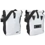Bolsa para portaequipajes de bicicleta FISCHER 86264 – duradera blanco/negro, para montaje en portaequipajes