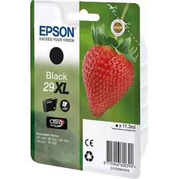 Epson Strawberry 29XL K cartucho de tinta 1 ud. original alto (XL) rendimiento negro
