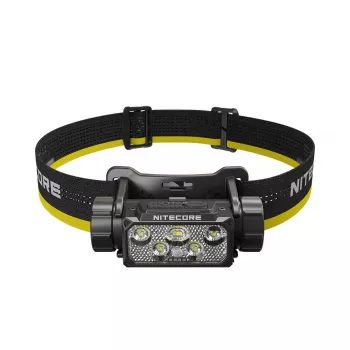 Linterna frontal Nitecore HC70 UHE — linterna con banda para la cabeza, 1600 lúmenes, resistente a impactos, impermeable, 0,172 kg, negra