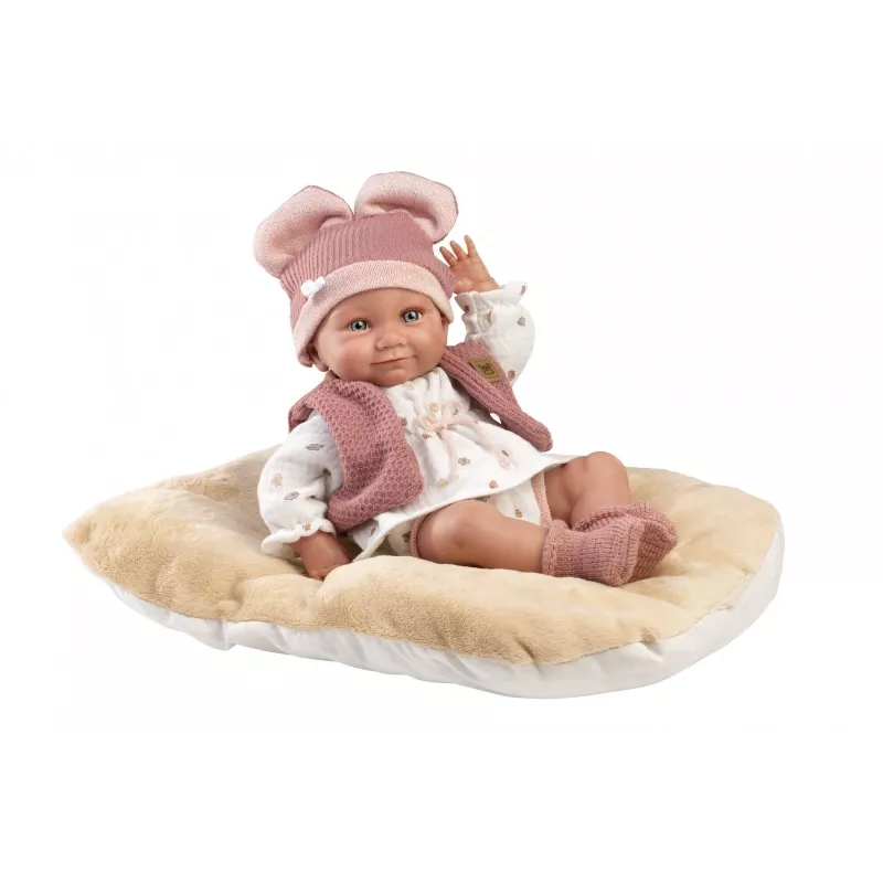 Muñeca Llorens 40 cm bebé de vinilo con rasgos realistas y cuerpo blando