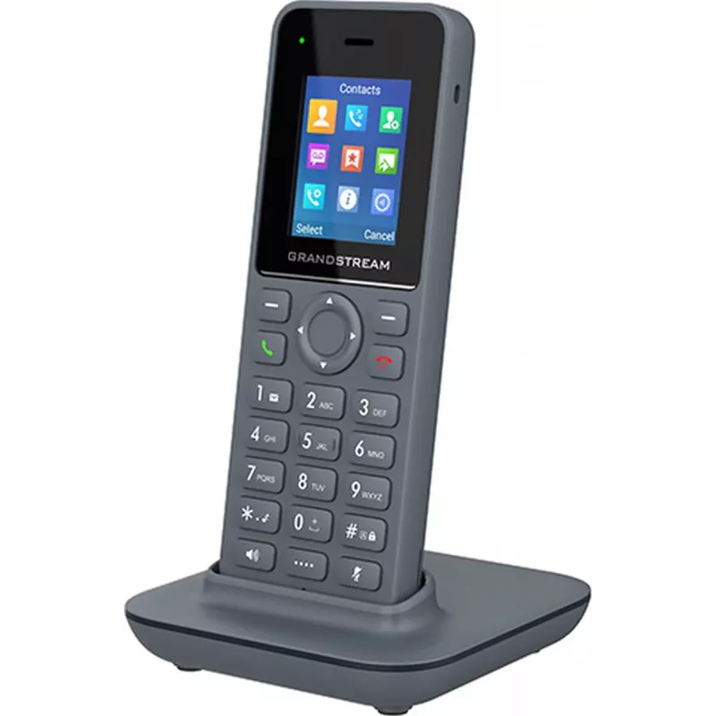 Grandstream DP725 terminal inalámbrico DECT HD, pantalla TFT en color de 1,8 pulgadas, 20 cuentas/líneas SIP, push-to-talk, gris