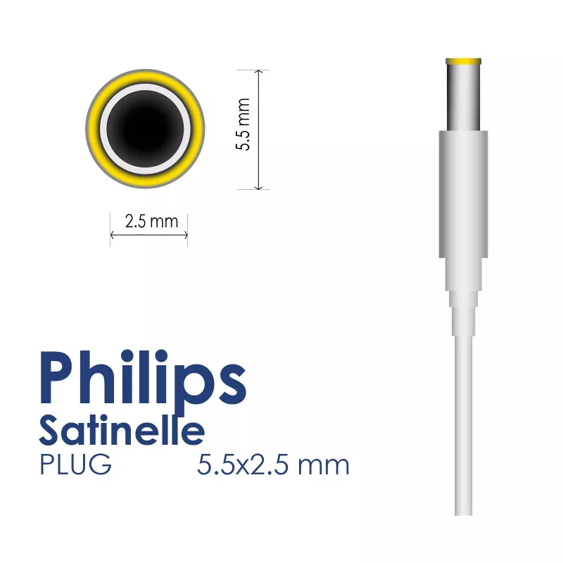 Fuente de alimentación Akyga AK-PD-04 para depiladora Philips Satinelle, 4,7 V, 300 mA, 1,41 W, 1,8 m, blanca