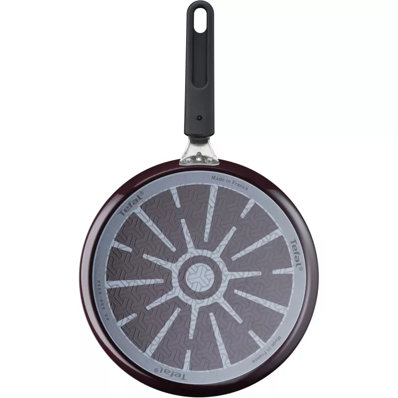 Sartén para crepes Tefal Resist Intense D52210 redonda 25 cm negra roja