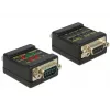 Conector DeLOCK 2xDB9 87713 negro
