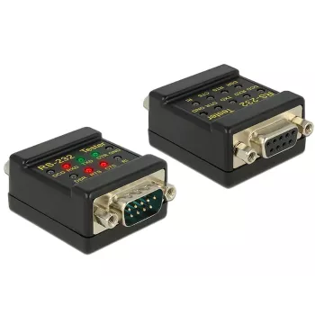 Conector DeLOCK 2xDB9 87713 negro
