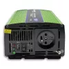 Inversor de coche Qoltec Monolith 1200 W Verde 12 V