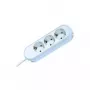 Bachmann SMART 387.272 regleta, 3x Schuko, 5 m, sin interruptor, blanca