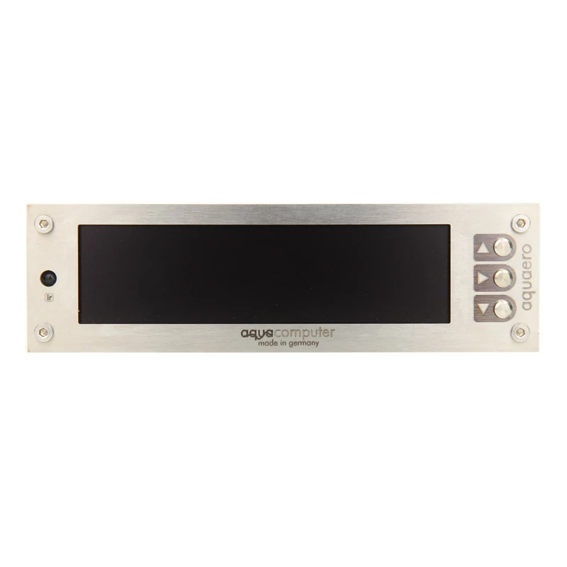 Controlador de ventilador Aqua Computer 53145 LCD acero inoxidable