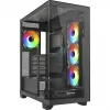 ELITE SHARK CA500, caja torre negra, 2x cristal templado
