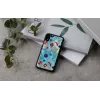Funda protectora iKins para iPhone XR – diseño Poppin Rock negro
