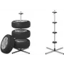 Estantería para neumáticos y llantas IWH 019064 para 4 neumáticos, montaje sencillo