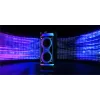 Altavoz portátil MANTA SPK0601B100, 100 W, Bluetooth, karaoke, micrófono inalámbrico, batería, ecualizador, iluminación disco