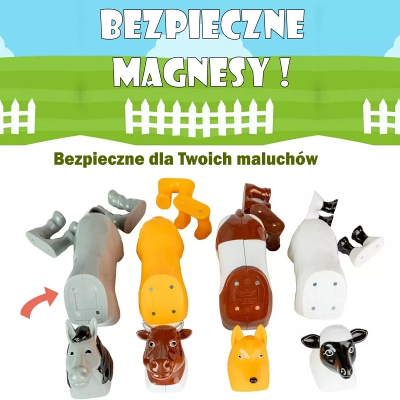 Set magnético de animales de granja Malblo