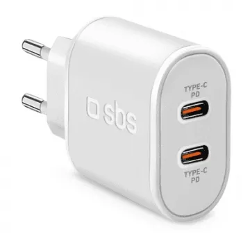 SBS TETRPD20CCW cargador para dispositivos móviles blanco para interiores (TETRPD20CCW)