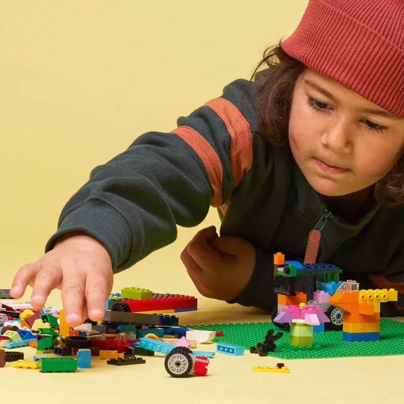 LEGO 11023 Classic Placa base verde cuadrada 32x32 tetones construcción césped base set de construcción y exposición individual