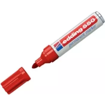 Rotulador permanente Edding 550 rojo 10 uds.