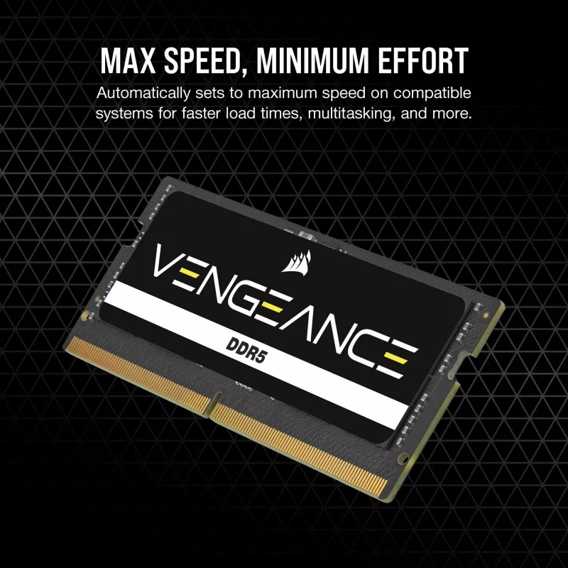 SO-DIMM 64 GB DDR5-5600 (2x 32 GB) kit dual, memoria negra, CMSX64GX5M2A5600C48, Vengeance