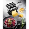 Máquina de pasta manual GEFU GF89426 – para lasaña, tagliatelle, tagliolini; acero inoxidable y plástico; 205×200×155 mm