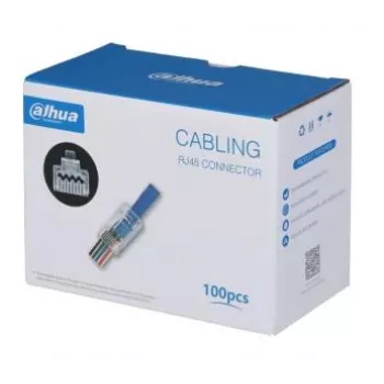 Conector de cable RJ-45 DAHUA DH-PFM976-531-PT, macho, transparente, pack de 100