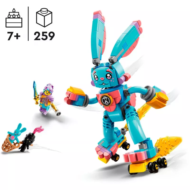 Set LEGO DREAMZzz Izzie y Bunchu conejo 71453 – Set de juego con minifiguras y accesorios