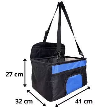 Asiento de coche para mascotas Songmics Pupilplanet modelo YE124341 — Asiento elevador para coche para mascotas pequeñas