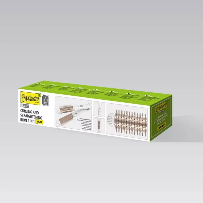 Rizador y plancha de pelo 2 en 1 Maestro MR-263