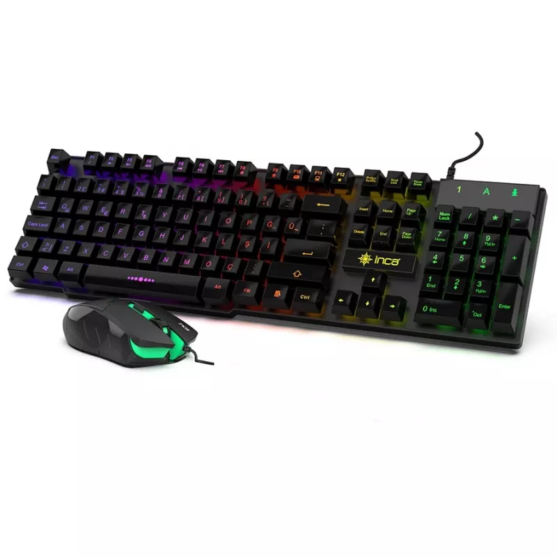 Cian Technology GmbH Cian INCA RAINBOW EFFECT MECHANICAL FEEL GAMING teclado y ratón SET