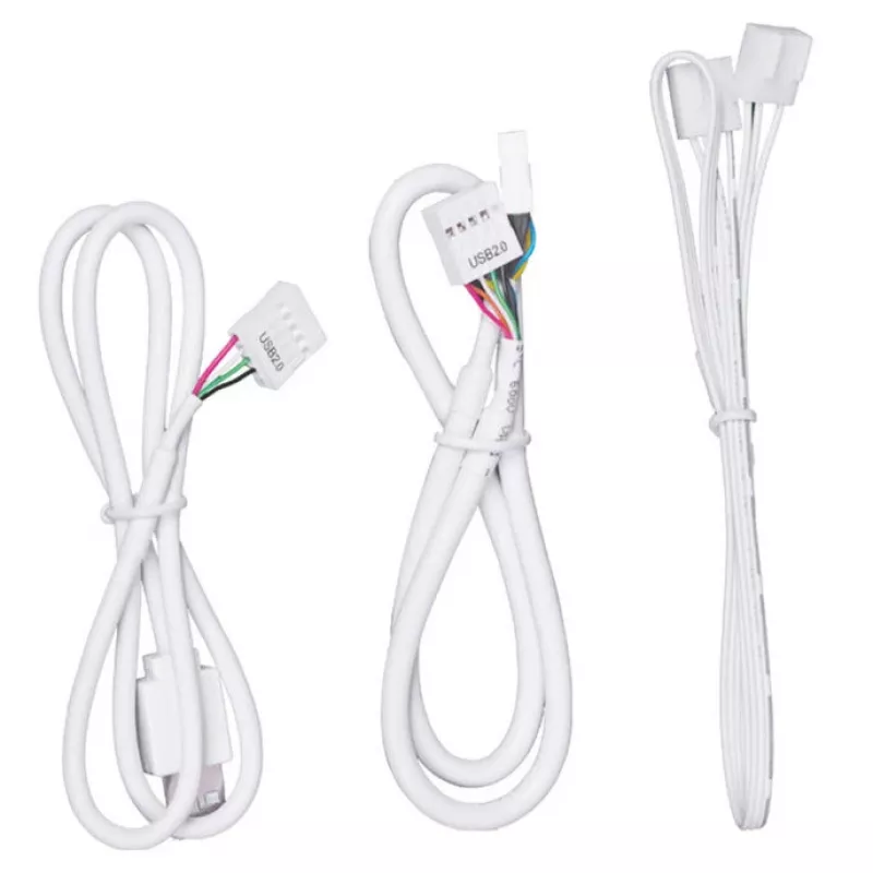 Hub USB y PWM Lian Li EDGE HUB EG-HUB01W — 4× USB, 6× PWM, Blanco