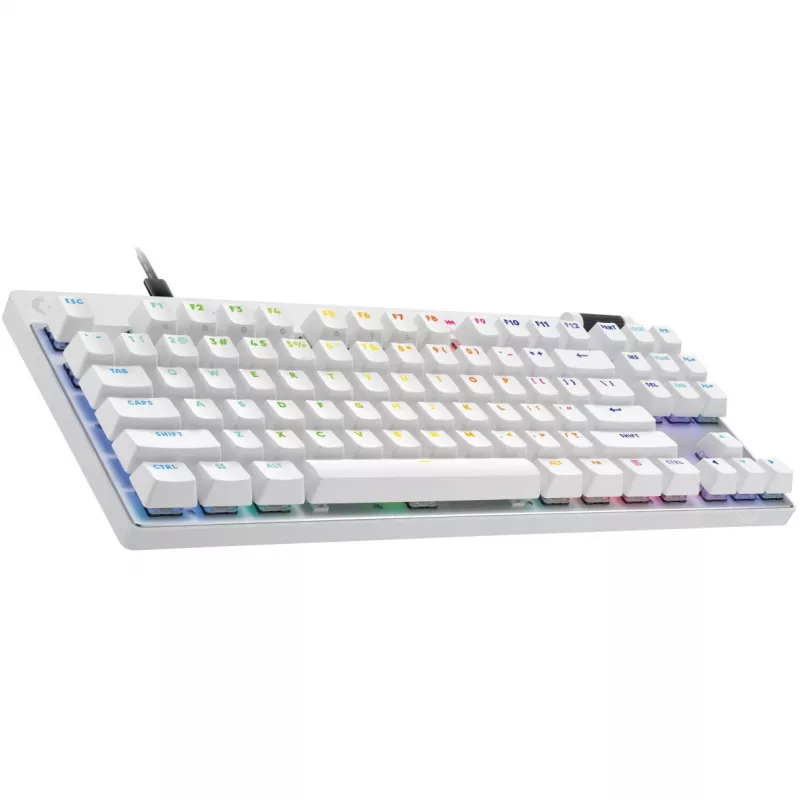 Logitech G PRO X TKL RAPID Teclado gaming, distribución QWERTZ, blanco (920-013240)