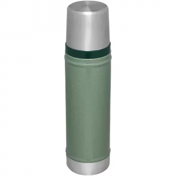 Termo STANLEY The Legendary Classic Bottle 0,6 l verde – Botella isotérmica al vacío, 600 ml