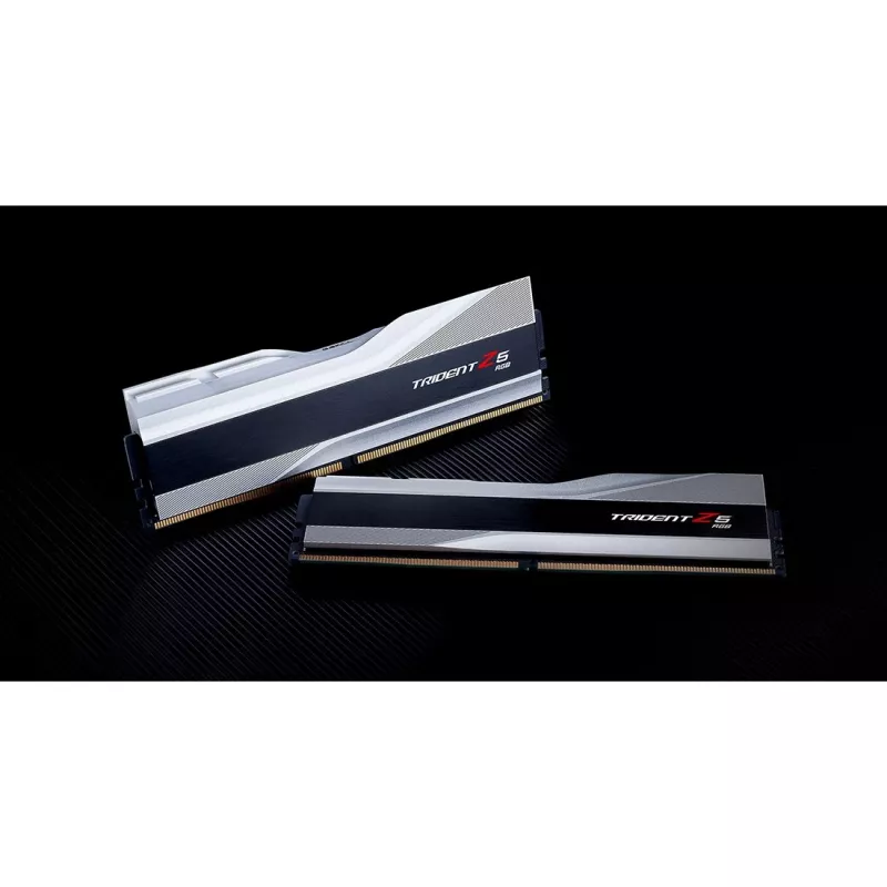 DIMM 32 GB DDR5-6000 (2x 16 GB) Dual-Kit, memoria plateada, F5-6000J3238F16GX2-TZ5RS, Trident Z5 RGB, INTEL XMP