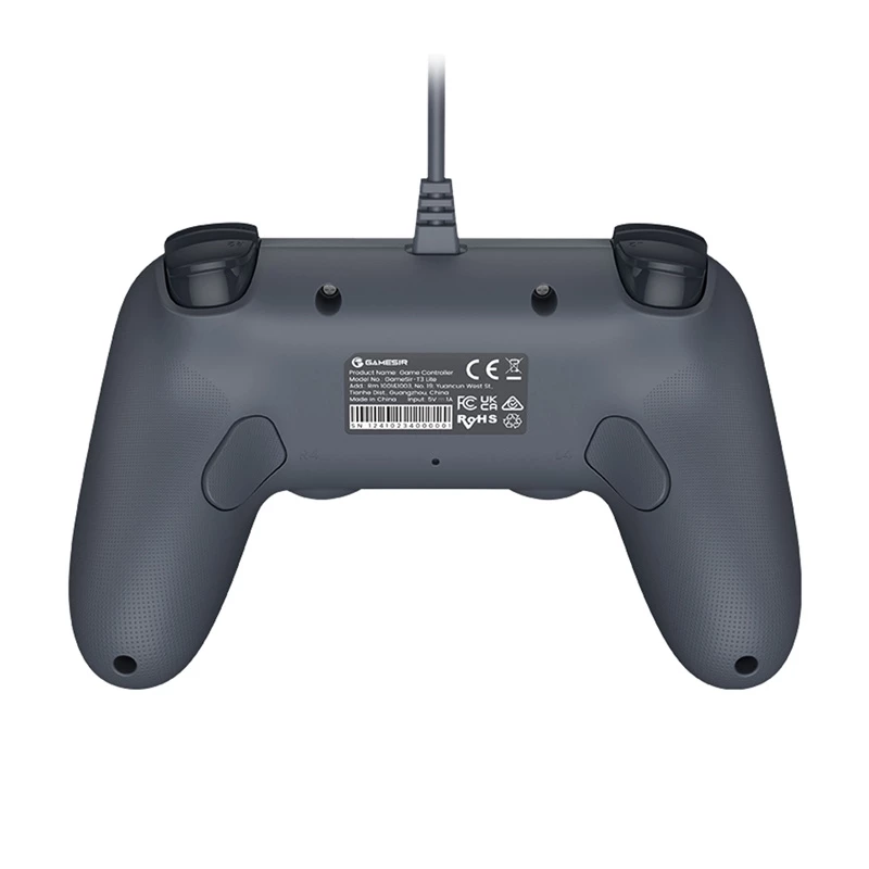Mando con cable GameSir T3 GY — diseño ergonómico, compatible con PC