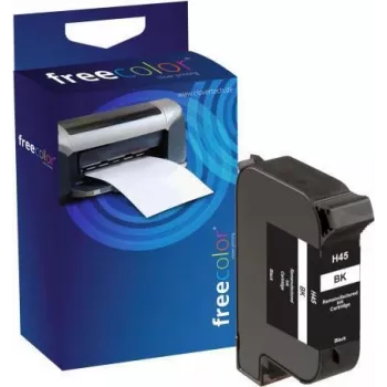 freecolor negro - compatible - cartucho de tinta (alternativa a: HP 45A)