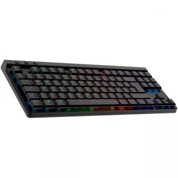 Logitech G G515 - Teclado - LIGHTSPEED - TKL - retroiluminación - inalámbrico - 2,4 GHz, Bluetooth, USB - QWERTZ - alemán - interruptores: GL Li