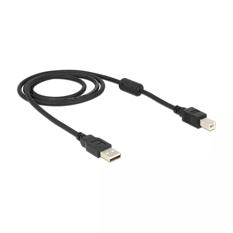 Cable USB DeLOCK 83566 USB 2.0 1 m USB A USB B negro