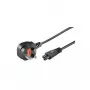 Cable de alimentación Goobay 96046 negro 1,8 m conector hembra C5