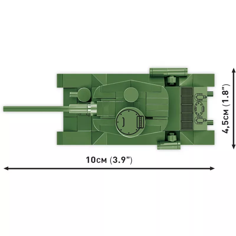 Set de construcción Cobi modelo de tanque T-34-85 — 110 piezas, edad 6+, verde