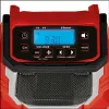 TC-RA 18 Li BT - Solo, radio de obra Rojo/Negro, Bluetooth, sin batería ni cargador