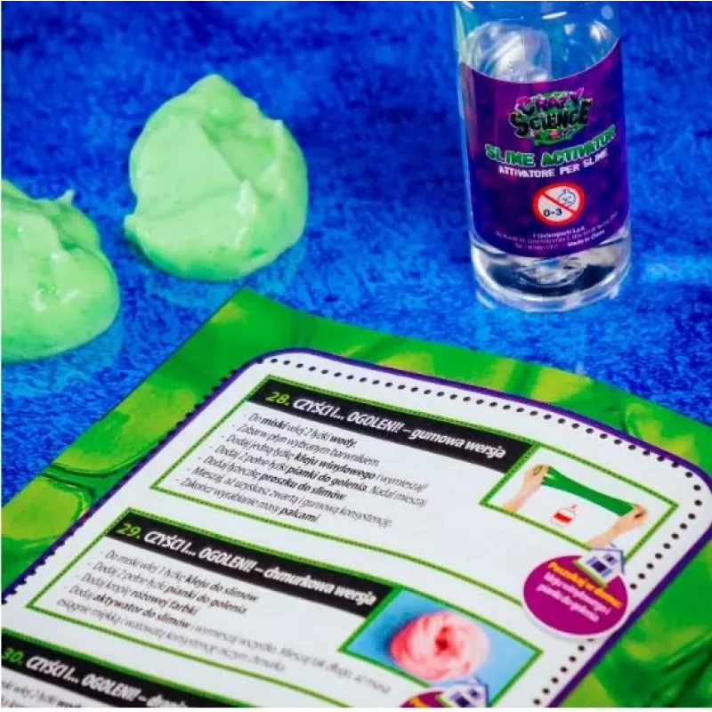 Kit de ciencia Liscianigiochi Crazy Science Slime Camaleón 304-PL89246 – set educativo de experimentos con slime