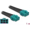 Cable DeLOCK HDMTD Z conector hembra seis a HDMTD Z conector hembra seis 1 m