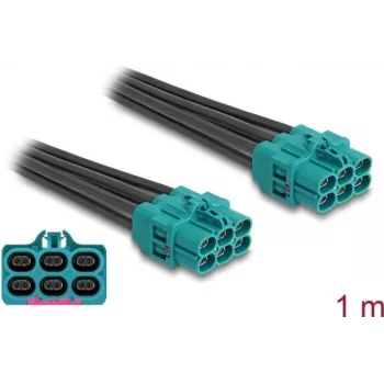Cable DeLOCK HDMTD Z conector hembra seis a HDMTD Z conector hembra seis 1 m