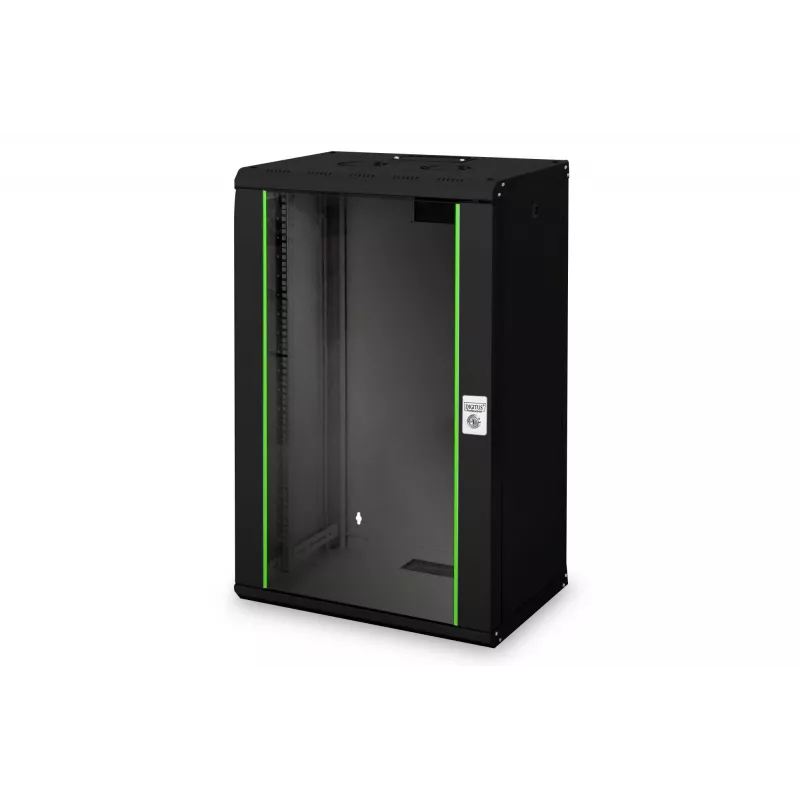 Digitus Unique DN-19 20-U-SW - armario - rack de red - apto para montaje en pared - negro, RAL 9005 - 20U - 48,3 cm (19 inch) (DN-19 20-U-SW)
